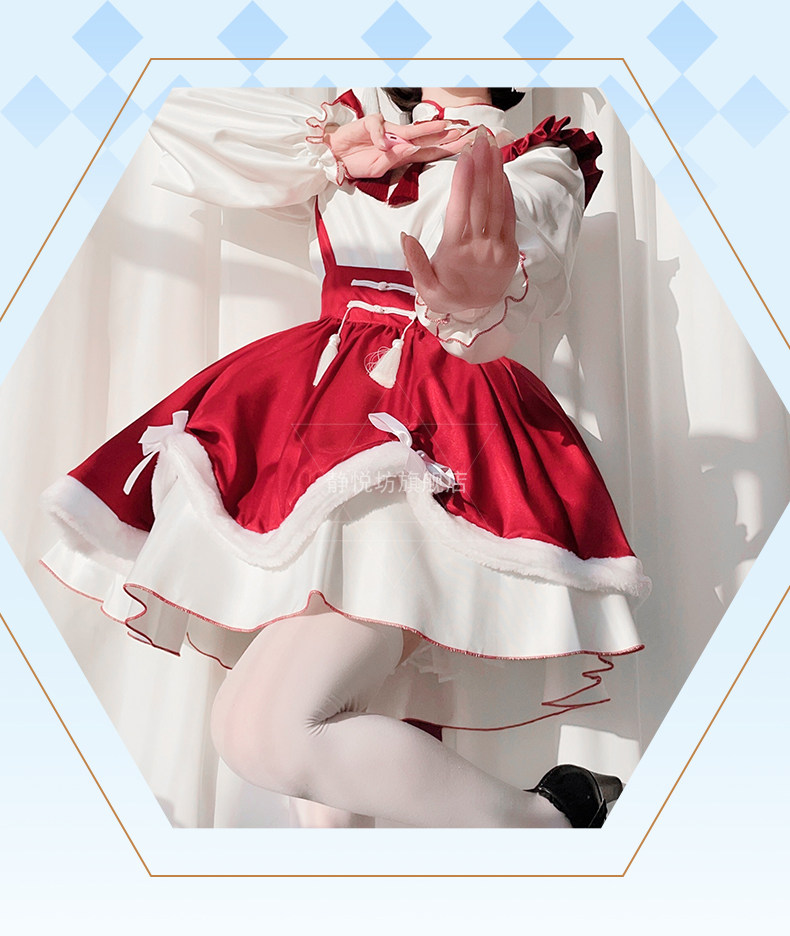 cos电竞女孩中国风旗袍连衣裙可爱萝莉cosplay女装日本动漫女仆装-阿里巴巴