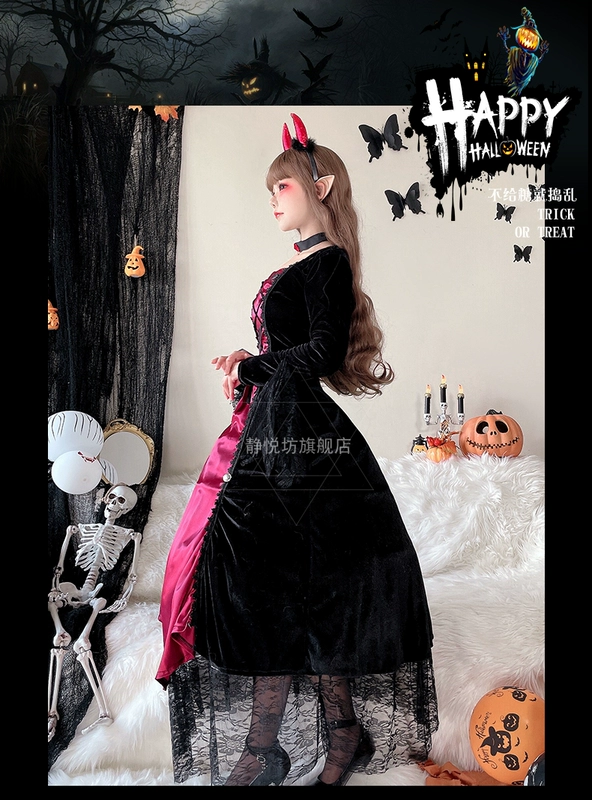 Người lớn trang phục hóa trang Halloween Phù Thủy trang phục nữ hoàng ma cà rồng trang phục cosplay hộp đêm Đảng Carnival Đầm