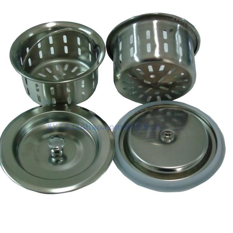 Soft 304 stainless steel water basin water tray sink single sink double sink B2 filter small basket cover basket garbage lift blue