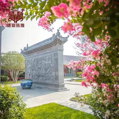 Tang Ding brick carving antique Chinese decorative shadow Wall Wall Wall green brick relief emblem garden SC600 Magpie dengmei