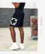 Big logo sports 5-point shorts woven fitness running fashion summer loose leisure and entertainment 5-point pants