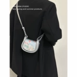 MBSQHNA Небольшая дизайнерская маленькая серебряная помада, сумка на одно плечо, премиум класс