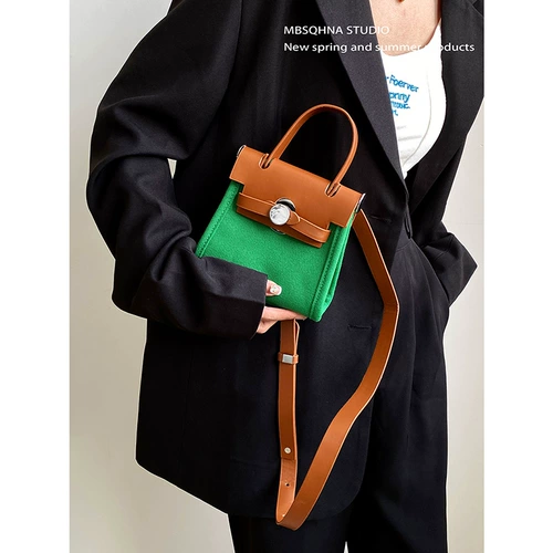 MBSQHNA Маленькая универсальная брендовая сумка через плечо, портативная помада, изысканный стиль