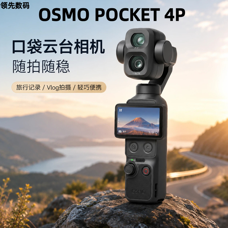 Dji Pocket 4P Gimbal Camera New Product High-Definition 4K Anti-Shake Handheld Shooting Vlog Travel Record in Stock
