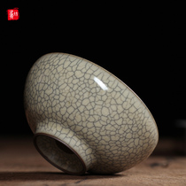 Liu Xiaodong biography Brother kiln Kung Fu tea cup Master cup Single cup Antique Puer tea bowl Tea cup Longquan Celadon