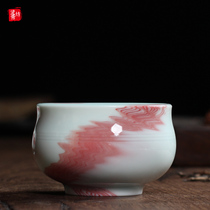 Longquan Kiln Celadon handmade cup Lu Jianzhong master cup Kung Fu tool Small Teacup Tea cup Puer tea cup Single cup