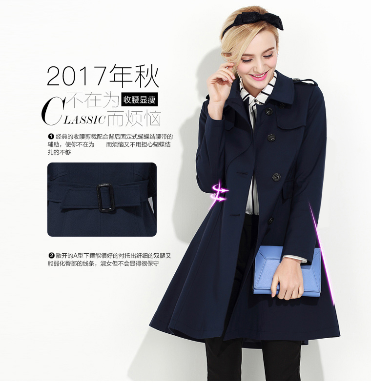 Trench pour femme YIGUE   en Coton - Ref 3227065 Image 15