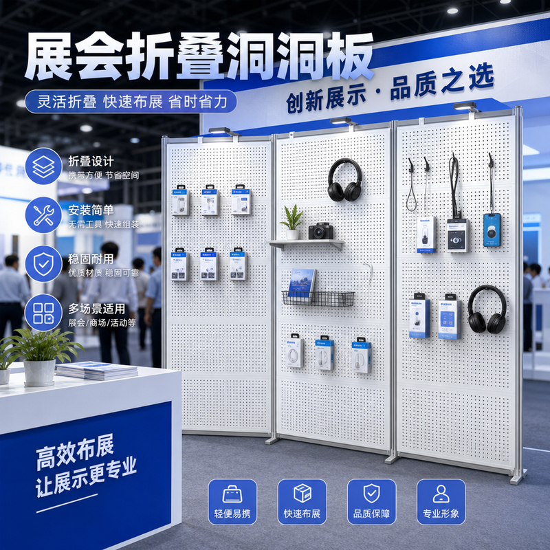 Exhibition Folding Perforated Board Octagonal Column Quick-Install Hanging Board Standard Booth Exhibition Stand Display Rack Detachable Exhibition Folding Perforated Board Octagonal Column Quick-Install Hanging Board Standard Booth Exhibition Stand Display Rack Detachable