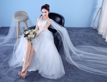 Wedding dress 2021 new flowers Bride wedding fashion slim dress slim dress shoulder wedding strap