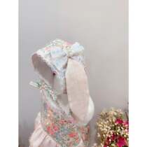 Original handmade custom pet clothes dog cat summer floral Lolita suspender skirt Teddy Bomeifado