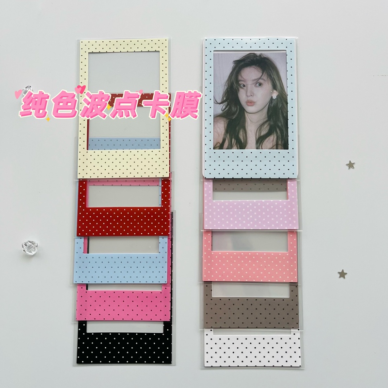 New Polaroid Lace Film Cartoon ins Polka Dot Star Mini Card 3inch Photo Paper Lace Protective Film New Polaroid Lace Film Cartoon ins Polka Dot Star Mini Card 3inch Photo Paper Lace Protective Film