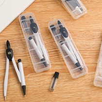 Metal compasses for students cute math stationery geometry teaching set for primary school students junior high school students exam drawing