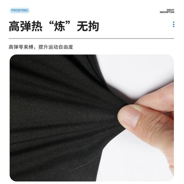 Men's swimsuit set new ice silk quick-drying swimming equipment anti-embarrassing double-layer swimming trunks large size beach vest