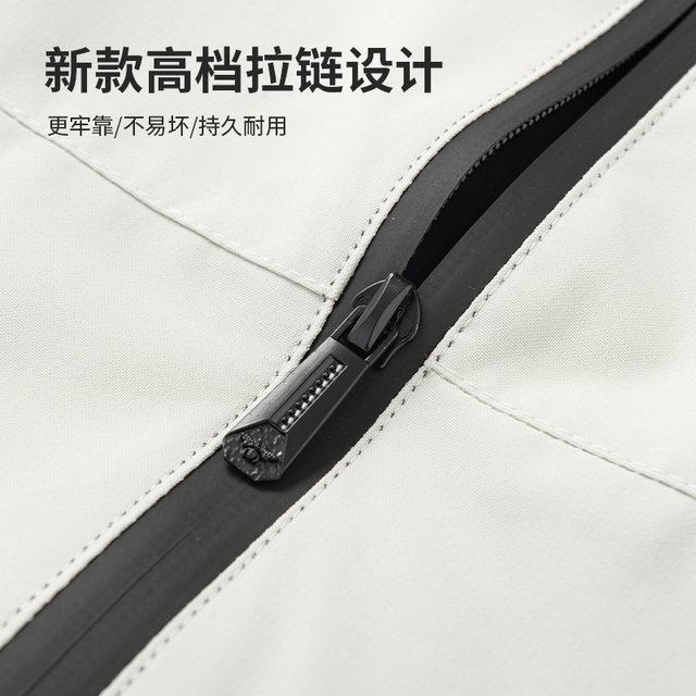 Sports Windproof Jacket for Men, Spring and Autumn Running and Cycling Waterproof Windbreaker, Loose Casual Stand-Up Collar Jacket