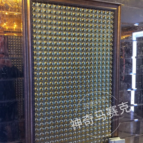 Трехмерная круглая металлическая стеклянная мозаика из нержавеющей стали, в 3d формате, зеркальный эффект