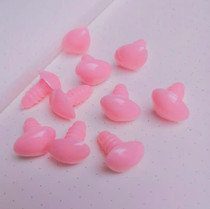 Triangle nose small animal nose handmade DIY doll toy teddy bear doll accessories light powder spot