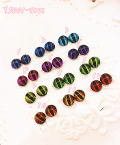 DIY Doll Doll wool felt animal specimen glass eye Eyeball eye eye prosthetic eye YJ001-8mm thick