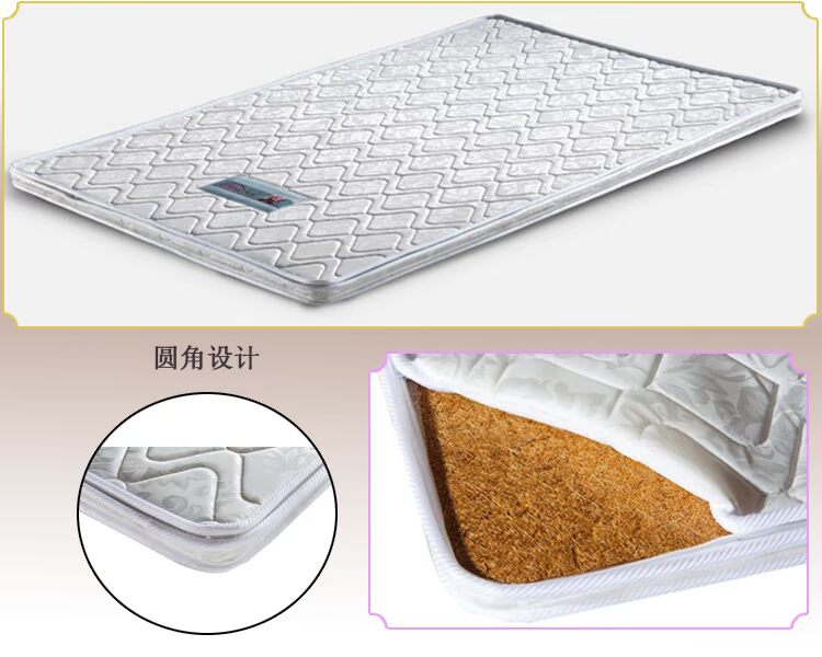 Nệm màu nâu đầy đủ nệm màu nâu 1,2 m 1,35 m 1,5 m Thảm mút cứng nệm xơ dừa xdaqz - Nệm đệm 1m