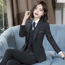 Suit set female 2020 New temperament slim work clothes college students interview formal suit suit business wear autumn and winter
