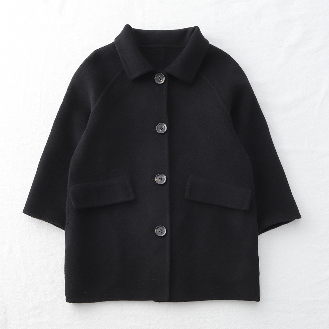 Boy girl's double face cashmere coat 2022 new autumn and winter child clothing The long version of the children's coat in the coat of children