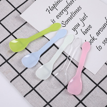 Disposable small spoon Dessert spoon Plastic ice cream spoon individually packaged thickened creative cute ice cream pudding spoon