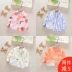 Áo cotton bé trai dài tay 2019 xuân hè cho bé sơ sinh mỏng bé mặc áo kẻ sọc bé ngoại 3 tuổi 4 tuổi - Áo sơ mi