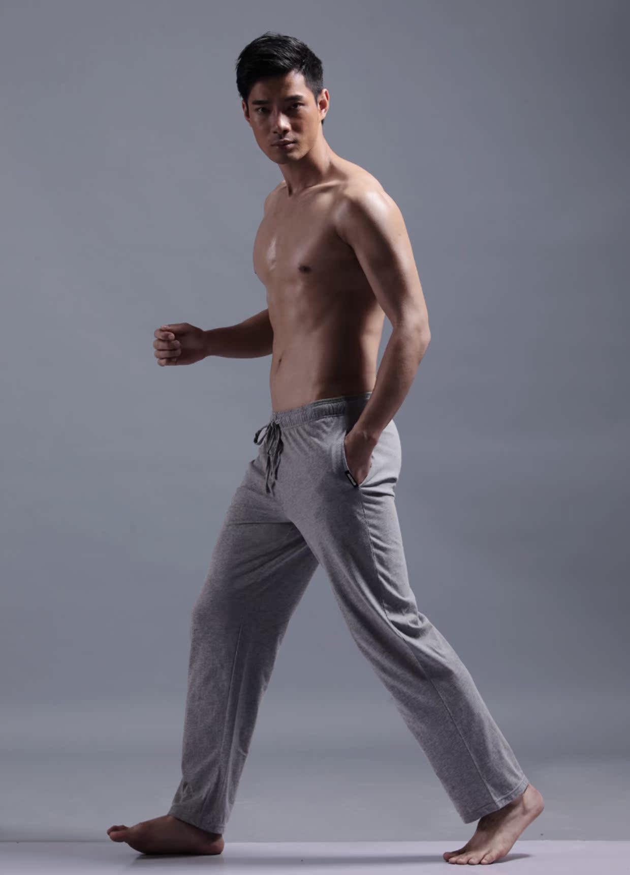 Asianbum cotton nam quần nhà quần mỏng phần đồ ngủ lỏng nhà quần thường xuyên quần yoga nam quần jean lửng nữ