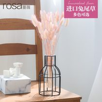 Rosewood Evergreen Flowers Rabbit Tail Grass Earth Farmyard Import Preservation Flower DIY gift box matching flowers and accessories to shoot props