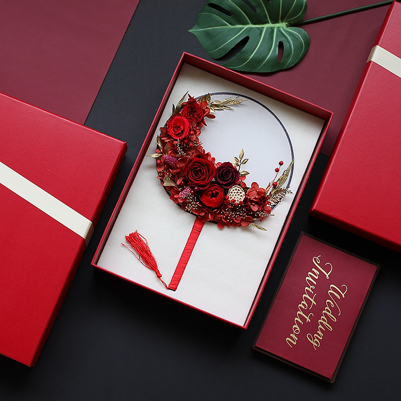 Rose forever flower Group fan humidifier Prince rose diy special gift box glass cover decoration gift box