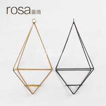 Rossens evergreen flower art iron frame car trailer carrier evergreen flower shelf DIY