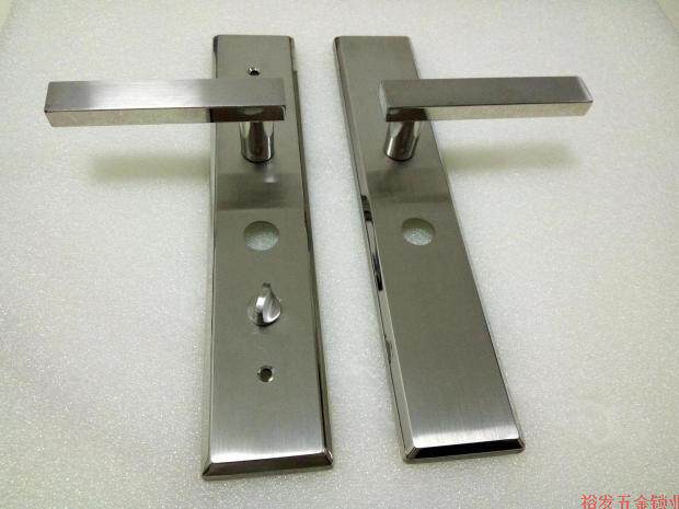Lihong stainless steel Baode An 11 type double fast handle 13 type front solid handle Security door panel handle handle