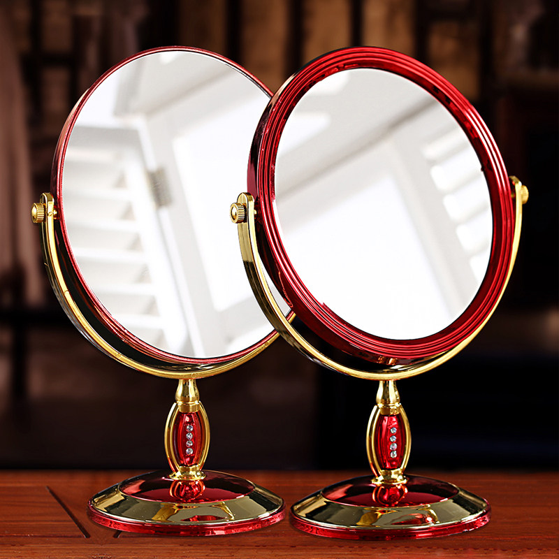 Wedding Accompanied Bridal Wear Makeup Mirror Red Mirror Wedding items a pair of Euro-style small upscale dowry Grand total wedding