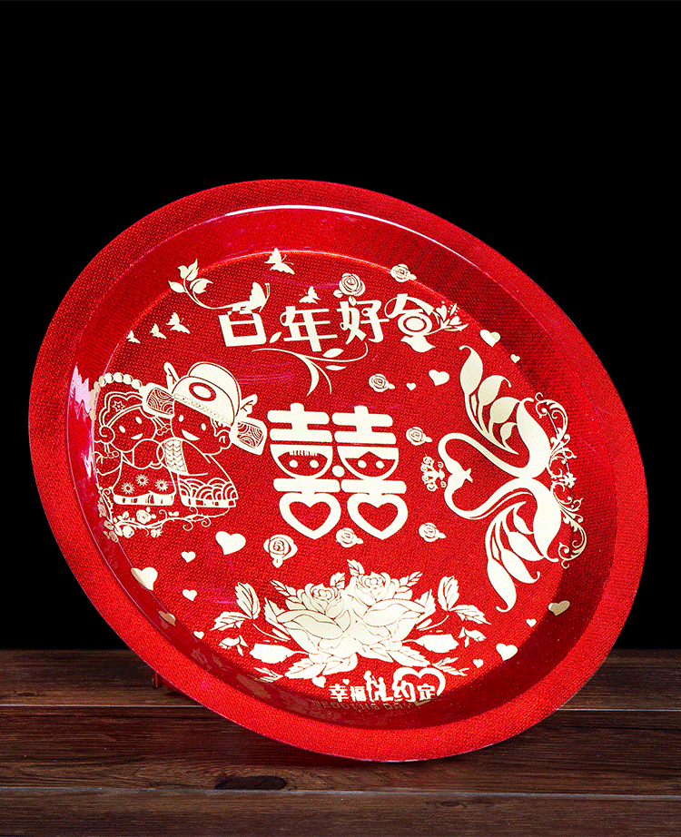 Wedding Celebration Wedding Tea Tray Toast With Red tray Wedding Tray Wedding Happy Disc Wedding with Tea Tea Set Tea Set Group