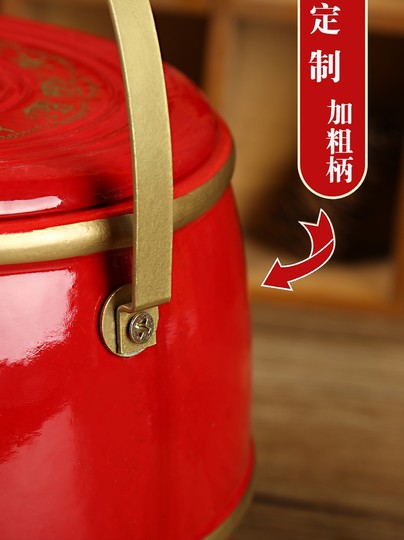 子孙喜桶结婚庆用品大全实木小号马桶陪嫁三件套装痰盂出嫁用喜事