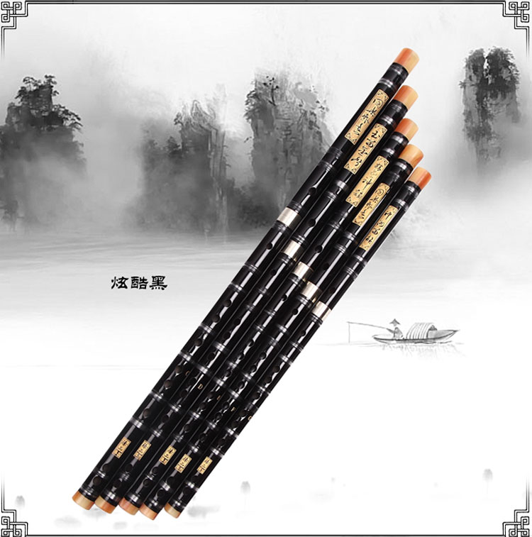 Sáo 5 7 bộ đồng chuyên nghiệp hai sáo mới bắt đầu sáo trúc đắng tre - Nhạc cụ dân tộc đàn tranh cổ trang