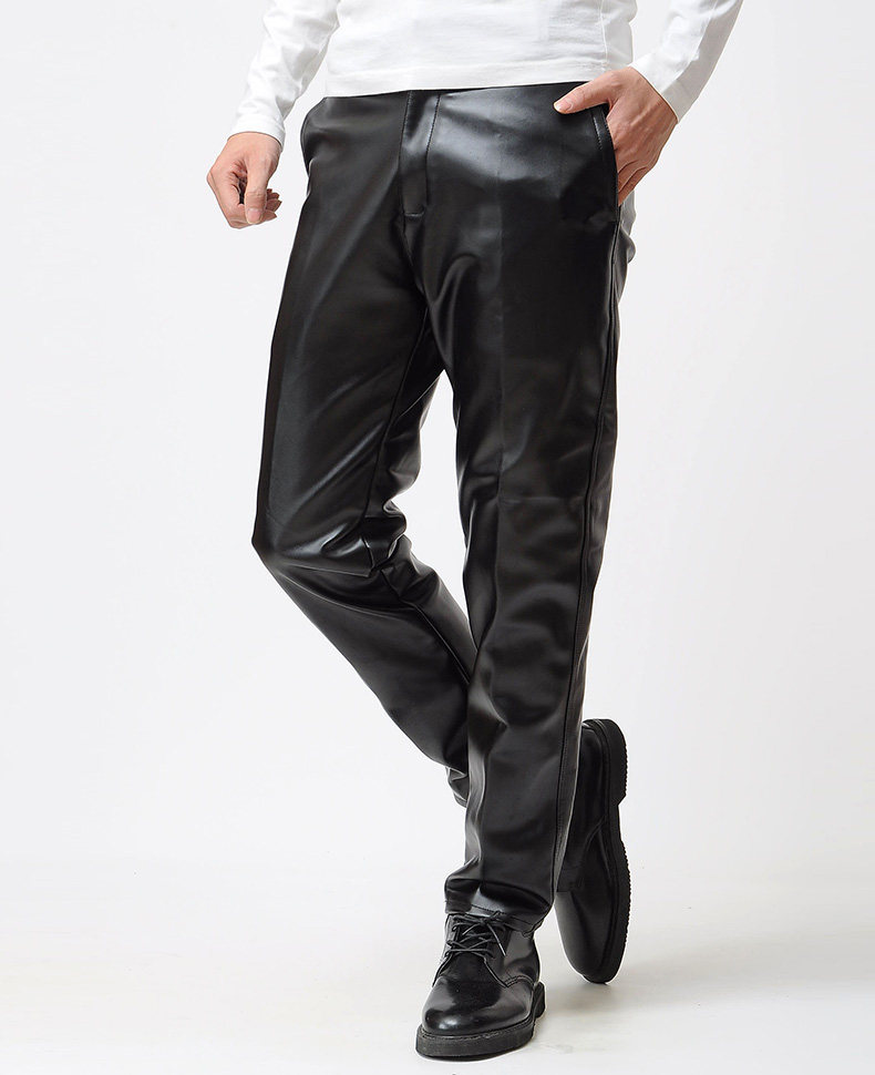 Pantalon cuir homme droit pour hiver - Ref 1494144 Image 10