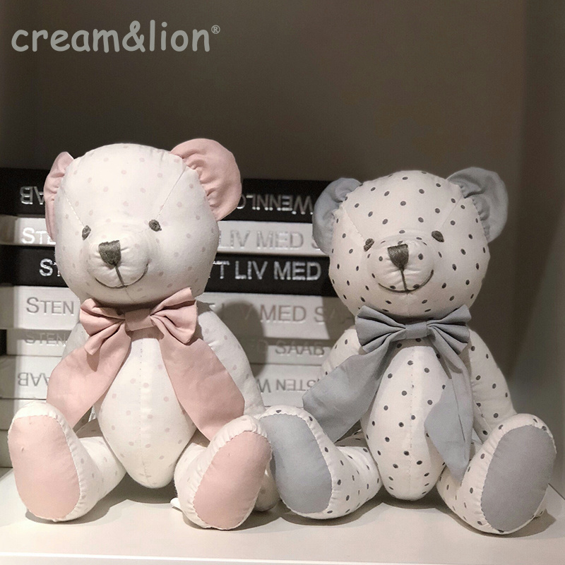 creamlion baby appeasement doll cloth art wave point joint bear active gift bear male and female gift little bear