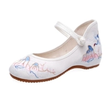 Обувь, классические туфли, белые этнические слипоны, мягкая подошва, этнический стиль