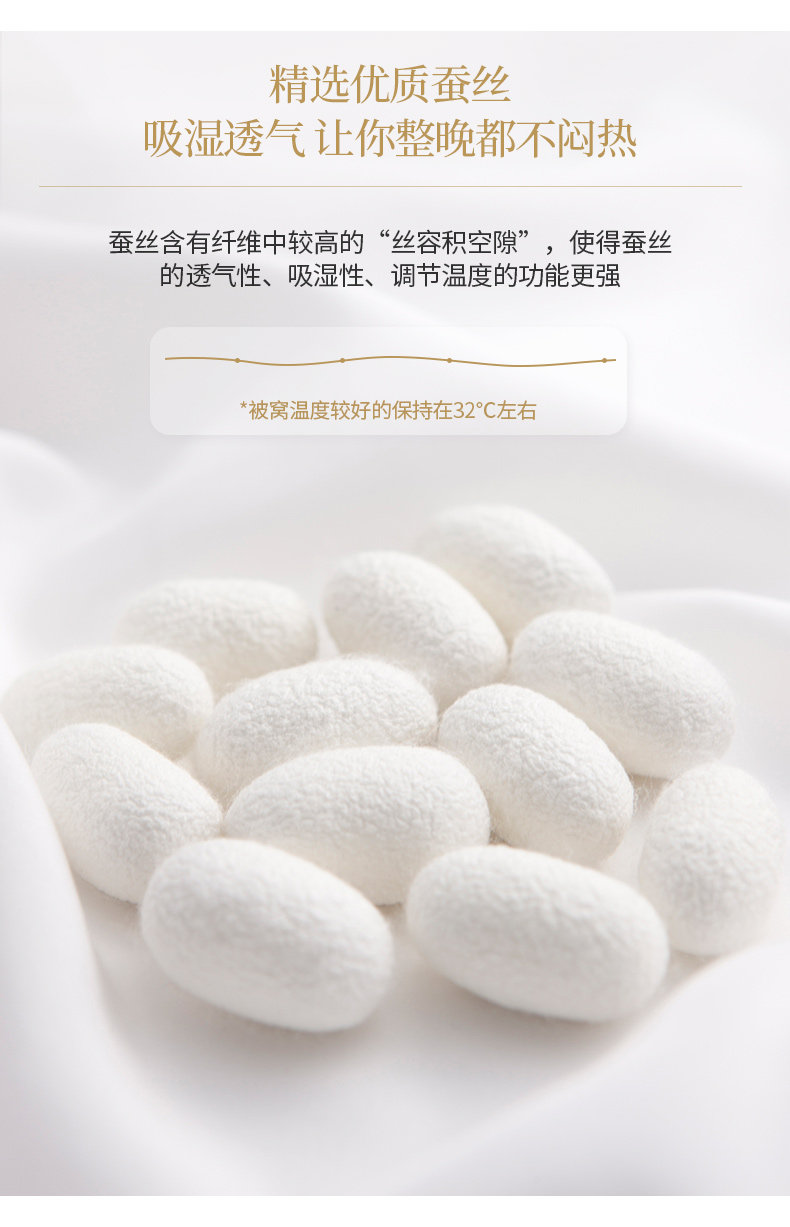 上市企业 太湖雪 100%蚕丝子母被 2+4斤冬被 图1
