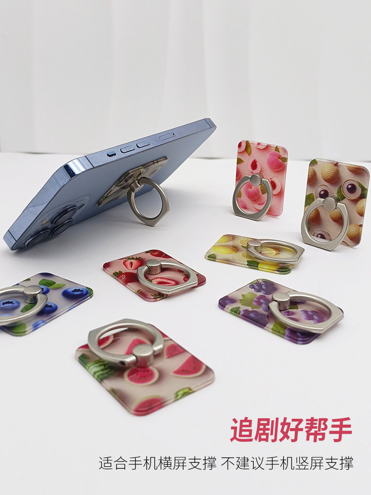 Fruit Series Phone Ring Holder Stand Desktop Lazy Holder for Watching Shows Anti-Lost Anti-Drop Wristband Creative Internet Celebrity Style