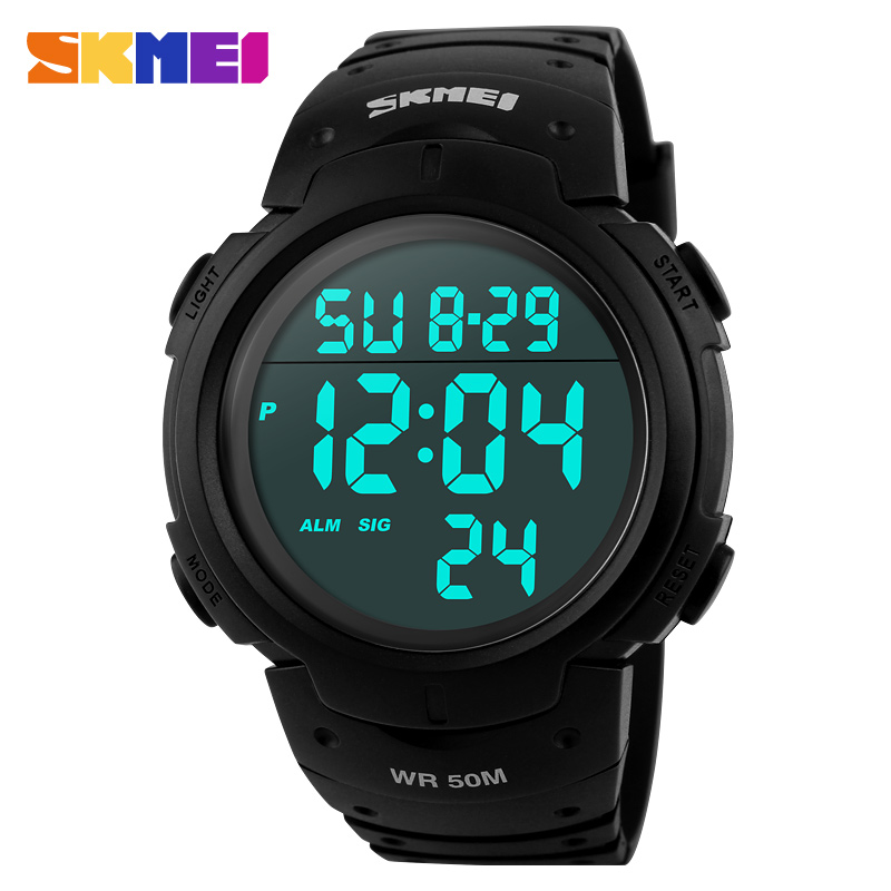 Time Beauty Fashion Business Digital Multifunction LED Luminous Waterproof Swimming Outdoor Sports Men's Electronic Watch