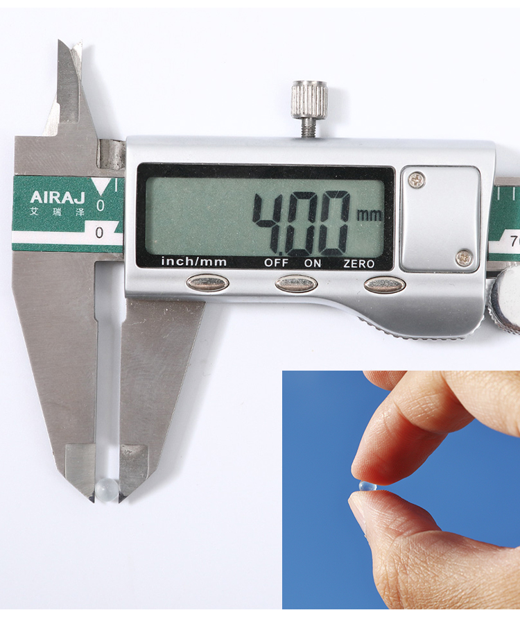 Ji Set Up High Precision Density 4mm Experimental Anti-Boiling Solid Transparent Glass Micro Round Bead Turntable Support Slide Rail Bearings