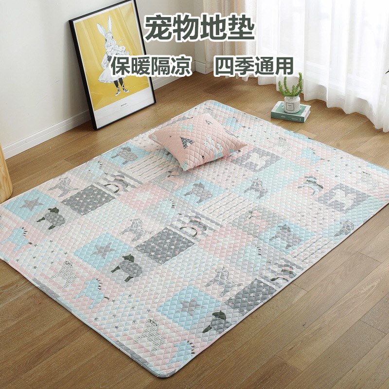 Pet fence floor mat dog mat carpet kennel mat cat nest cage mat thickened to keep warm and non-slip cold and resistant to scratching