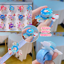 Kuromi Cartoon Snap Ring Childrens Luminous Rotating Flash Bracelet Toy with Light Bracelet with Switch