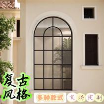 Custom iron art windows retro burglar Windows partition креативные стеклянные витрины Windows Doors Windows Doors