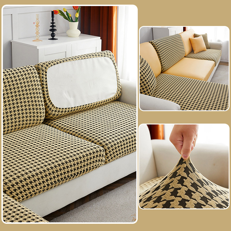 Jacquard Tech Cloth Anti-Slip Sofa Mat All Season Universal elastic sofa sleeve hood minimalist modern cushion Ogashat Anti-cat catch