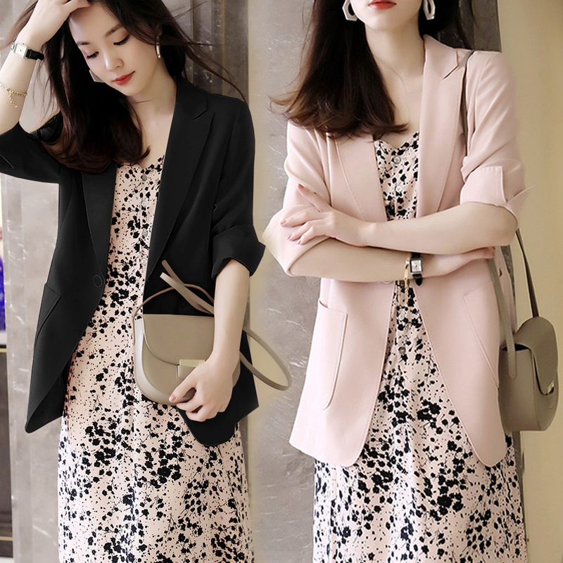 2026 New Early Spring High-End Two-Piece Suit Women's Blazer Plus Size Suspender Dress Summer Plus Size Women's Clothing