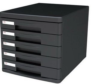 Deli 9773 Файл -шкаф Пяти -слой твердой пластиковой шкаф (без блокировки) Укаточные машины
