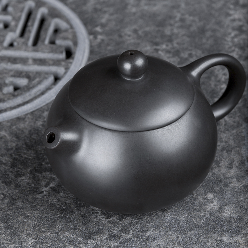 Chiang kai - shek black mud ore it semi - manual xi shi pot of kung fu tea set household teapot Japanese tea taking