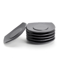 Black pottery tea coaster insulation mat ceramic kung fu tea set household tea ceremony Tea Bowl Cup holder anti-hot Japanese single pad